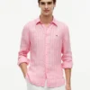Regular Fit Striped Linen Shirt