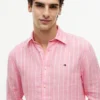 Regular Fit Striped Linen Shirt