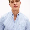 Regular Fit Striped Seersucker Shirt