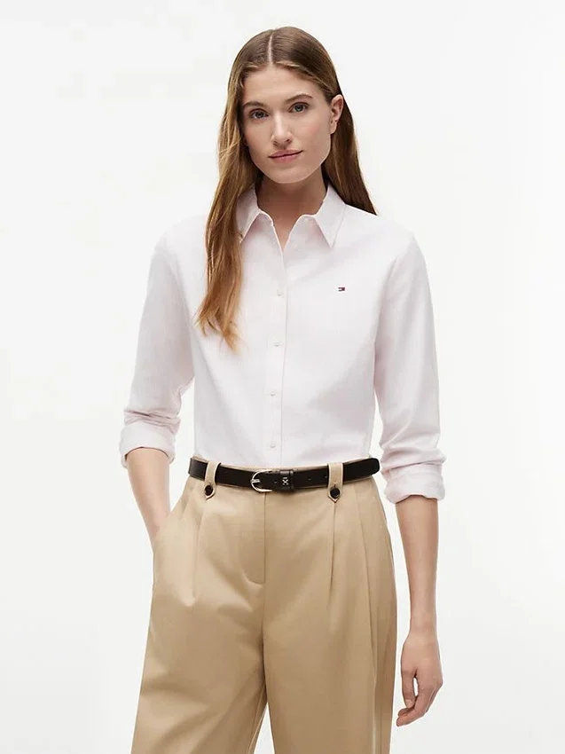 Regular Fit Striped Stretch Oxford Shirt Regular Fit Striped Stretch Oxford Shirt