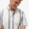 Regular Fit Striped Stretch Oxford Shirt