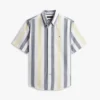 Regular Fit Striped Stretch Oxford Shirt