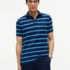 Regular Fit Striped Wicking Polo Regular Fit Striped Wicking Polo