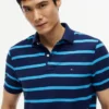 Regular Fit Striped Wicking Polo Regular Fit Striped Wicking Polo