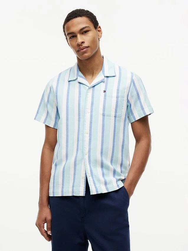 Regular Fit Twill Camp Shirt Regular Fit Twill Camp Shirt
