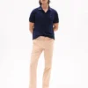 Regular Fit Under-Collar Logo Polo