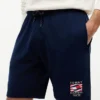 Regular Fit Wavy Flag Logo Sweatshort Regular Fit Wavy Flag Logo Sweatshort