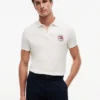 Regular Fit Wavy Flag Smooth Cotton Polo Regular Fit Wavy Flag Smooth Cotton Polo