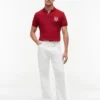 Regular Fit Wavy Flag Smooth Cotton Polo Regular Fit Wavy Flag Smooth Cotton Polo