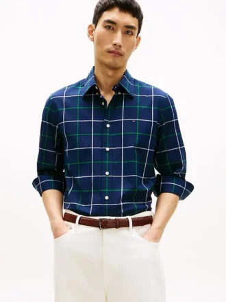 Regular Fit Windowpane All-Day Shirt