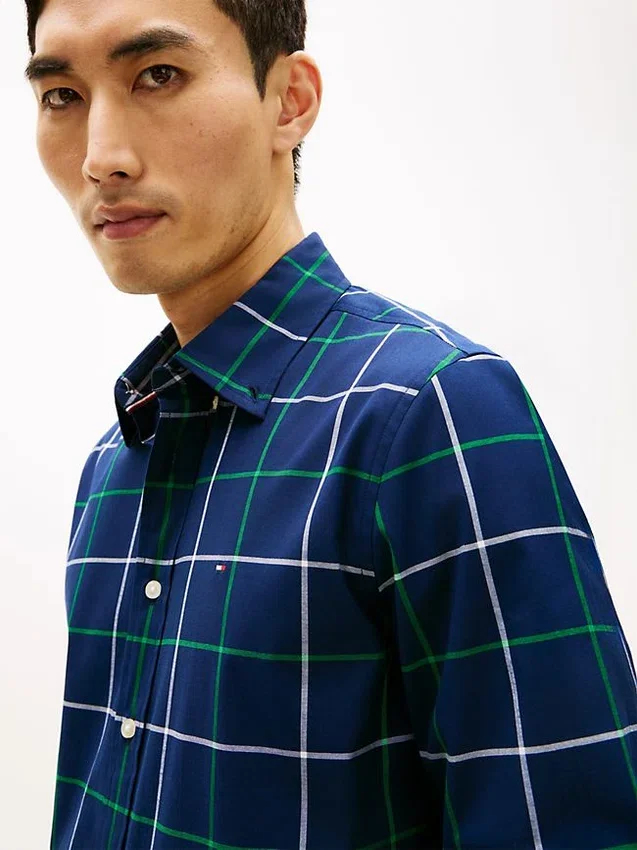 Regular Fit Windowpane All-Day Shirt Regular Fit Windowpane All-Day Shirt