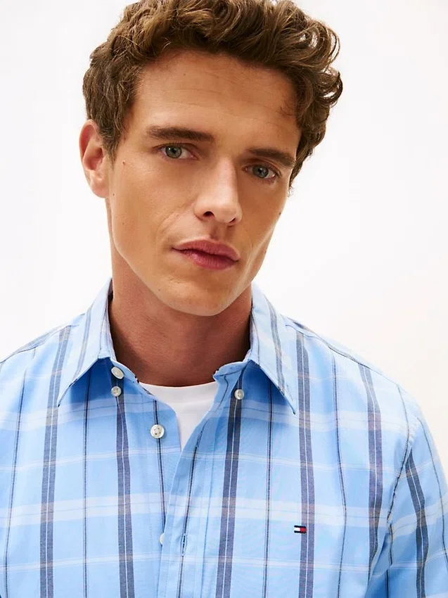 Regular Fit Windowpane All-Day Shirt Regular Fit Windowpane All-Day Shirt