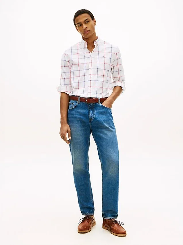 Regular Fit Windowpane All-Day Shirt Regular Fit Windowpane All-Day Shirt