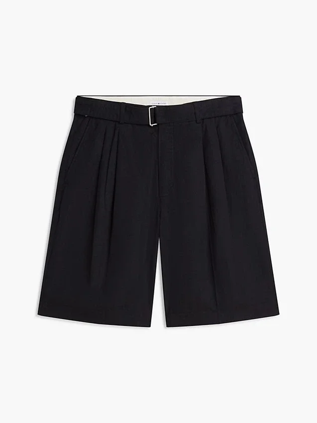 Relaxed Fit 10″ Belted Pleated Short Relaxed Fit 10″ Belted Pleated Short