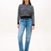 Relaxed Fit Cable Knit Sweater Polo
