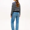 Relaxed Fit Cable Knit Sweater Polo
