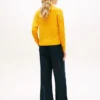 Relaxed Fit Cable Knit Sweater Polo