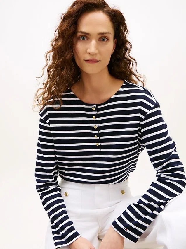 Relaxed Fit Cotton Interlock Henley Relaxed Fit Cotton Interlock Henley