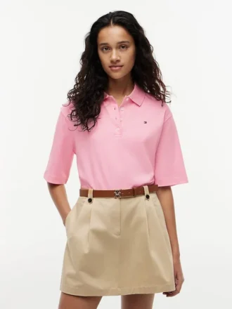 Relaxed Fit Cotton Interlock Polo