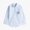 Relaxed Fit Crest Logo Striped Shirt Relaxed Fit Crest Logo Striped Shirt