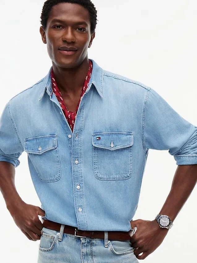 Relaxed Fit Denim Shirt Relaxed Fit Denim Shirt
