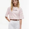Relaxed Fit Embroidered Script T-Shirt