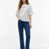 Relaxed Fit Embroidered Script T-Shirt