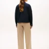 Relaxed Fit Gold-Button Poplin Shirt