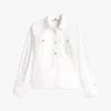 Relaxed Fit Gold-Button Poplin Shirt