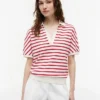 Relaxed Fit Heathered Stripe Polo Relaxed Fit Heathered Stripe Polo