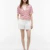 Relaxed Fit Heathered Stripe Polo Relaxed Fit Heathered Stripe Polo