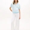 Relaxed Fit Heathered Stripe Polo
