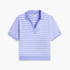 Relaxed Fit Heathered Stripe Polo Relaxed Fit Heathered Stripe Polo