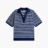 Relaxed Fit Heathered Stripe Polo