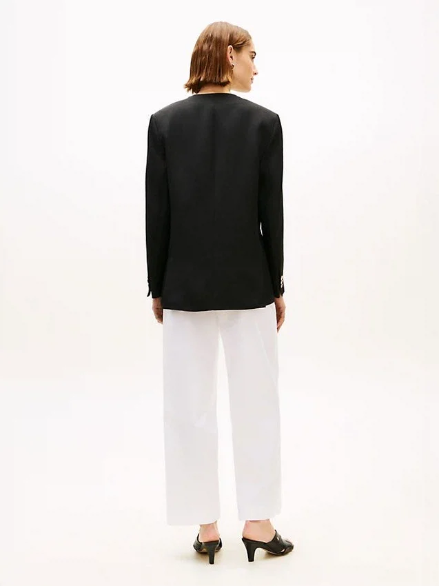 Relaxed Fit Linen-Blend Blazer Relaxed Fit Linen-Blend Blazer