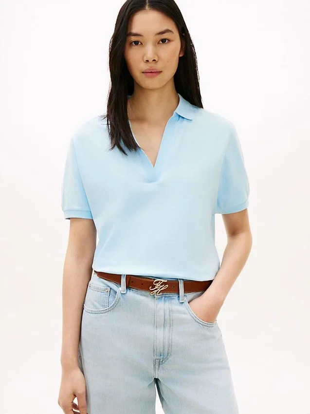 Relaxed Fit Stretch Pique Polo Relaxed Fit Stretch Pique Polo