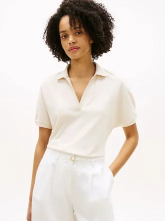 Relaxed Fit Stretch Pique Polo
