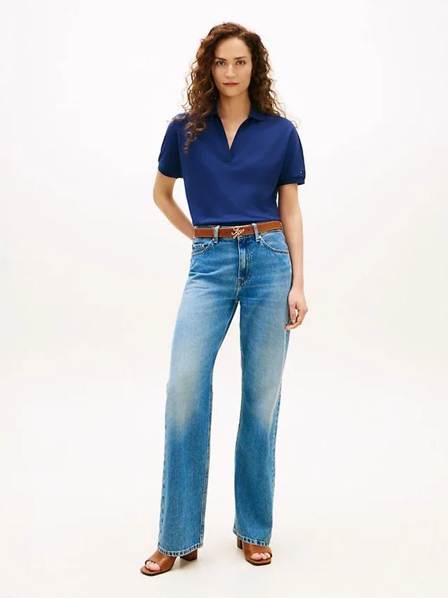 Relaxed Fit Stretch Pique Polo Relaxed Fit Stretch Pique Polo