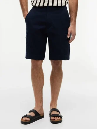 Relaxed Fit Stretch Twill Cargo Short