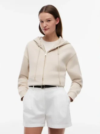 Relaxed Fit Zip Hoodie