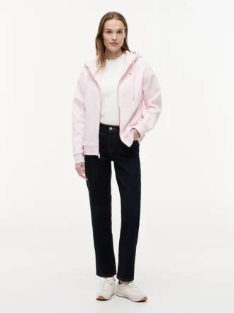 Relaxed Fit Zip Hoodie