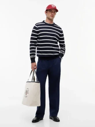 Relaxed Light Wool-Blend Seersucker Pant Relaxed Light Wool-Blend Seersucker Pant
