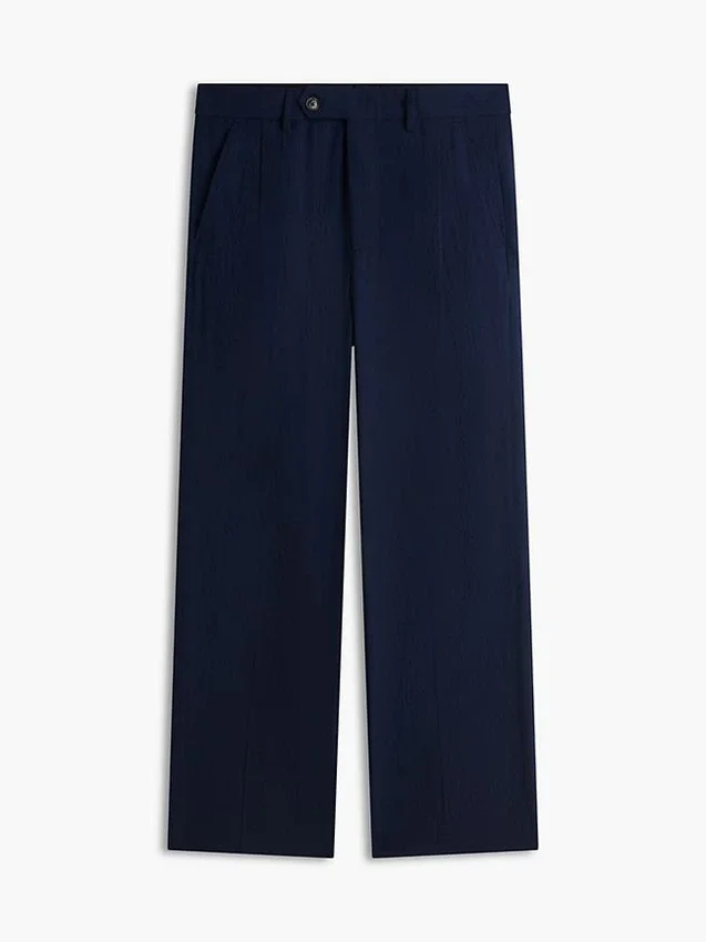 Relaxed Light Wool-Blend Seersucker Pant Relaxed Light Wool-Blend Seersucker Pant