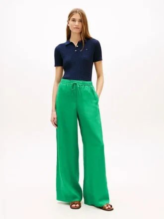 Relaxed Linen Pull-On Pant