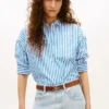 Relaxed Stripe Poplin Shirt Relaxed Stripe Poplin Shirt