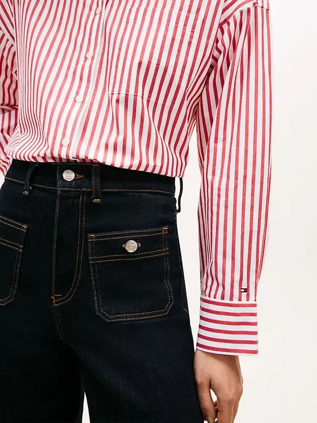 Relaxed Stripe Poplin Shirt Relaxed Stripe Poplin Shirt