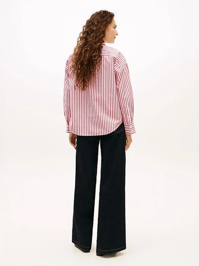 Relaxed Stripe Poplin Shirt Relaxed Stripe Poplin Shirt