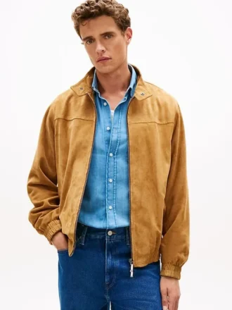 Relaxed Suede Moto Jacket