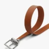Reversible Square Buckle Leather Belt