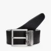 Reversible Square Buckle Leather Belt